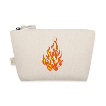 Feuer Flamme Flamme - Bio-Täschchen - Natur - Vorne