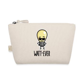 Watt-ever, whatever funny saying light bulb puns - Organic Pouch - nature - Front