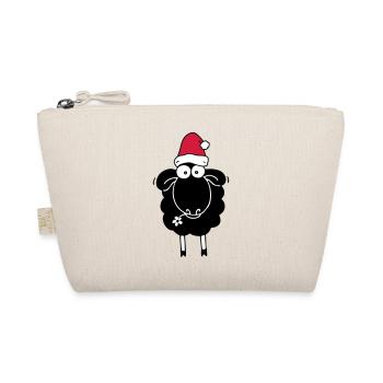 Mouton noir avec bonnet de Noel - Trousse biologique - nature - Devant
