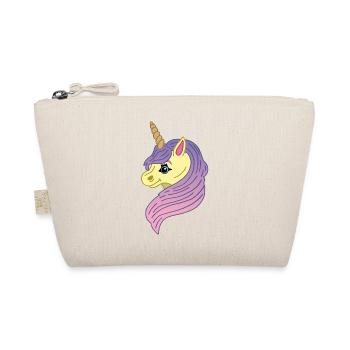 Kawaii manga unicorn - Organic Pouch - nature - Front