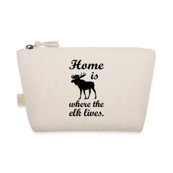Elk Norden gift Scandinavian countries - Organic Pouch - nature - Front