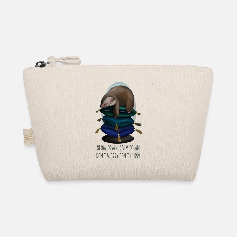 chilled sloth relaxed Organic Pouch