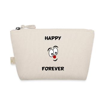 Happy. Happiness. HAPPINESS. Humor - Organic Pouch - nature - Front