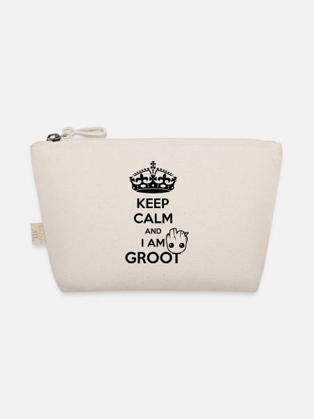 Keep Calm and I am Groot - Organic Pouch - nature - Front