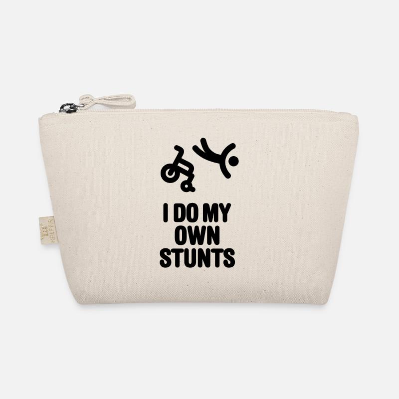 I do my own stunts Rollstuhl Rennen Rennrollstuhl - Bio-Täschchen - Natur