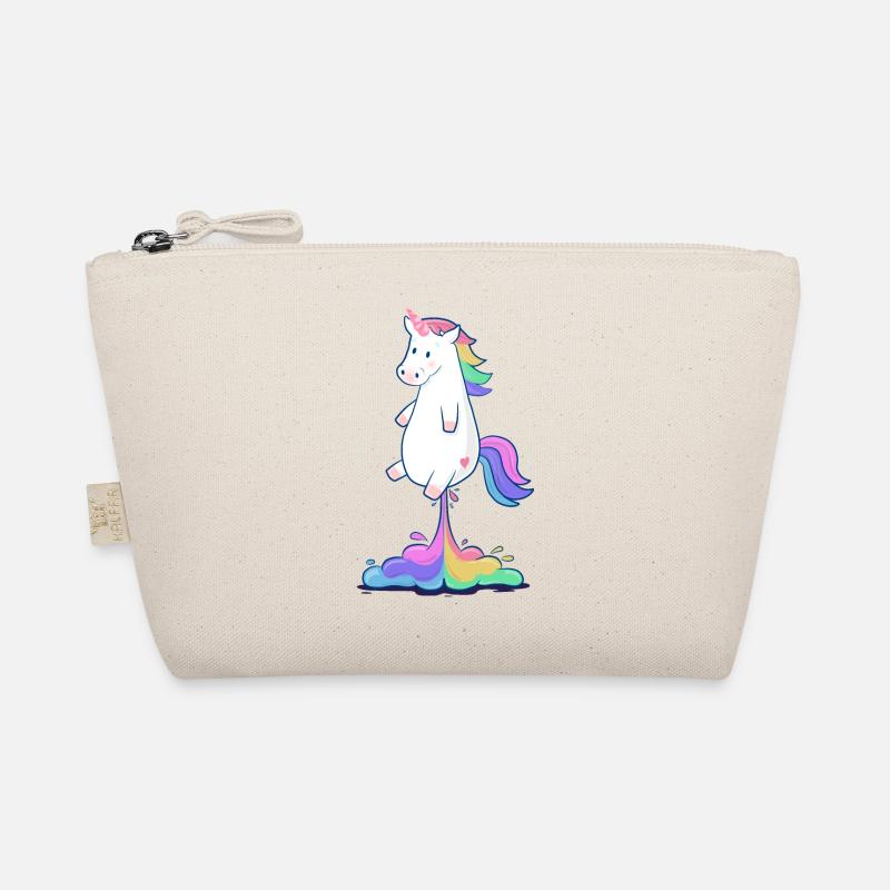 Puffing rainbow unicorn Organic Pouch