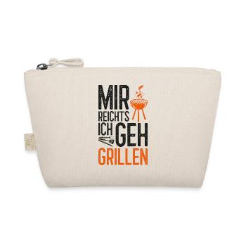 Ich geh grillen Geschenk BBQ Chef - Bio-Täschchen - Natur - Vorne