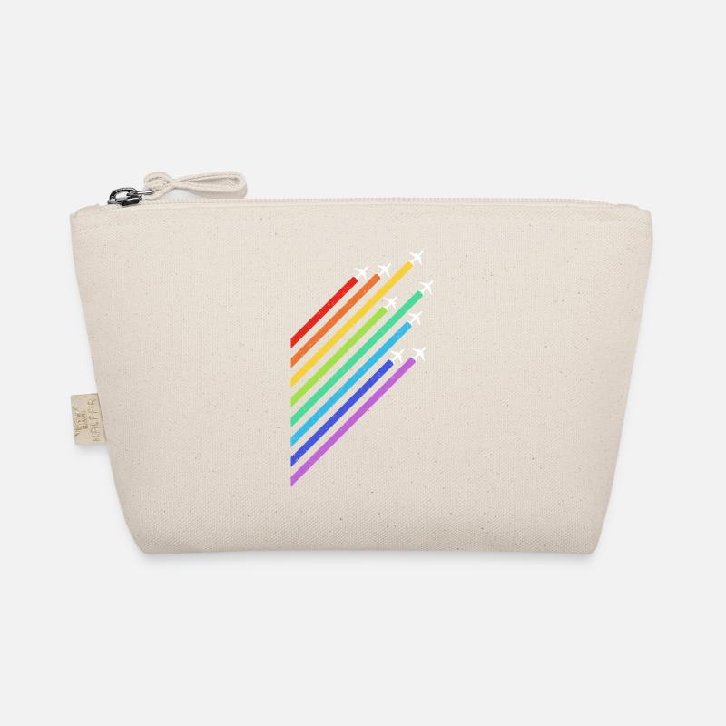 Rainbow LGBT Aviator Airplane Pilot Organic Pouch