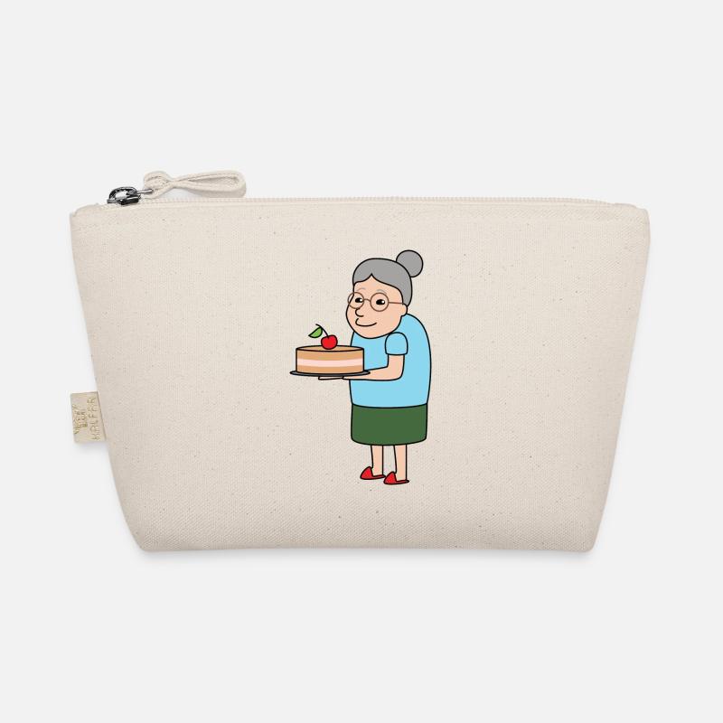 Oma mit Kuchen Bio-Täschchen