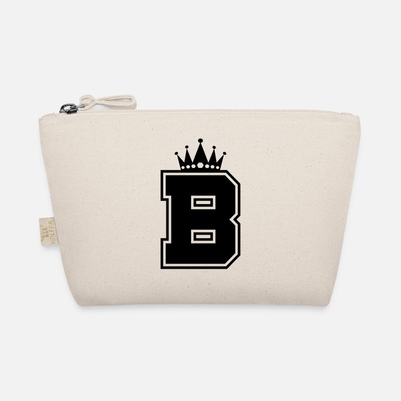 letter B crown - Organic Pouch - nature