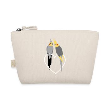 Cockatiel Lovers sur le cœur - Trousse biologique - nature - Devant