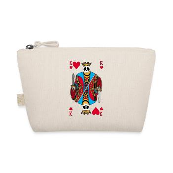 Skeleton of the King of Hearts - Organic Pouch - nature - Front