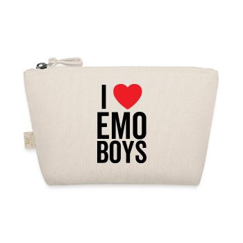 I Love Emo Boys - Organic Pouch - nature - Front
