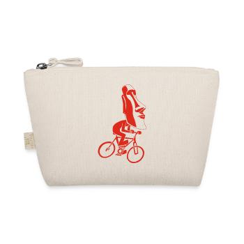 Easter Island Bike Ride (Red) - Organic Pouch - nature - Front