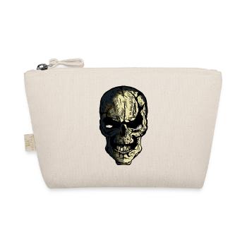 skull head of death halloween - Organic Pouch - nature - Front