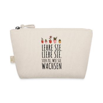 Lustiges Lehrer Sieh zu wie sie wachsen Geschenk - Bio-Täschchen - Natur - Vorne