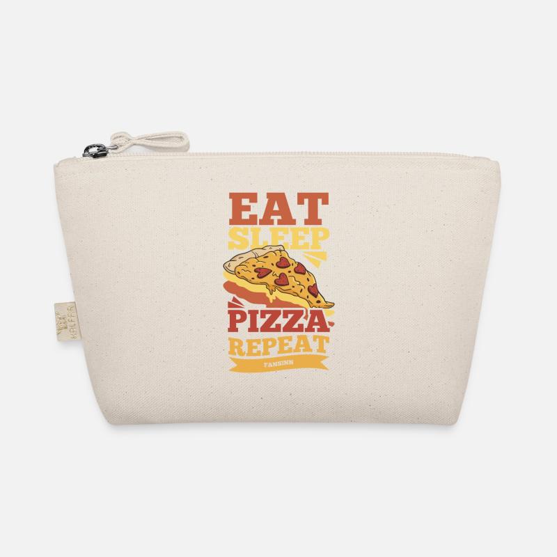 Eat Sleep Pizza Repeat Bio-Täschchen
