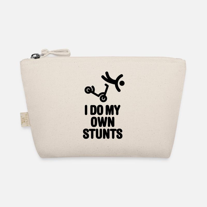 I do my own stunts stunt scooter scootering tricks Organic Pouch