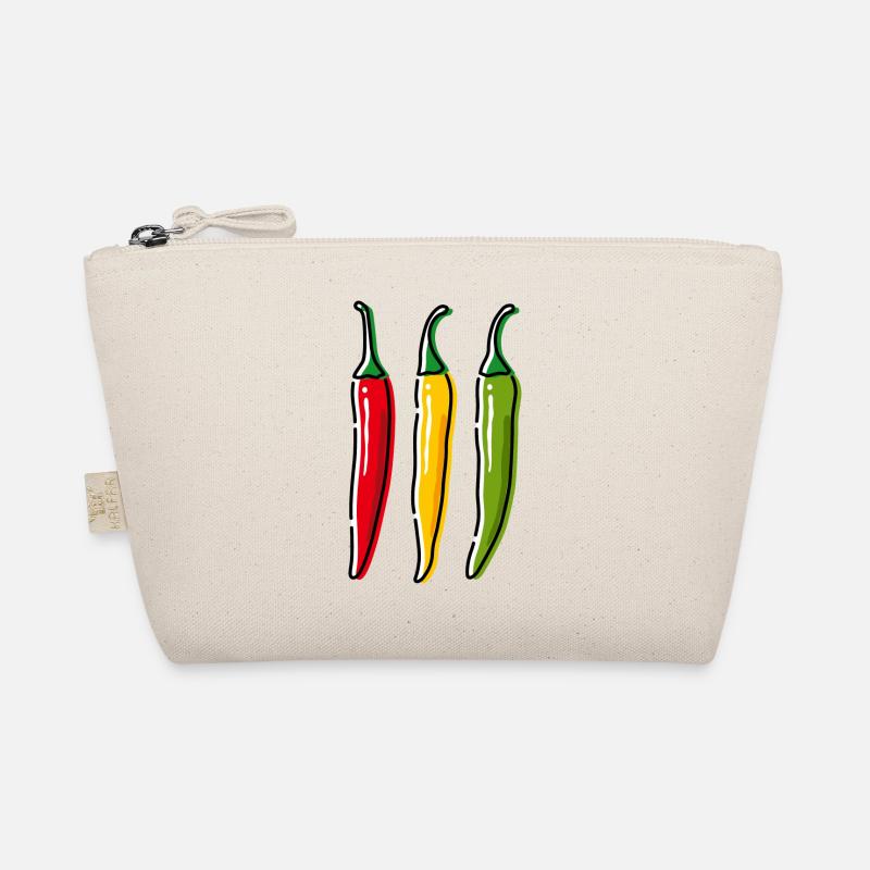 3 Chilischoten - Bio-Täschchen - Natur