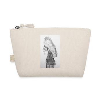 Native American Indian hand drawing - Organic Pouch - nature - Front