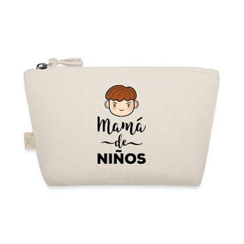 Mama von Jungen Geschenk Mutter Muttertag - Bio-Täschchen - Natur - Vorne