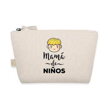 Mama von Jungen Geschenk Mutter Muttertag - Bio-Täschchen - Natur - Vorne