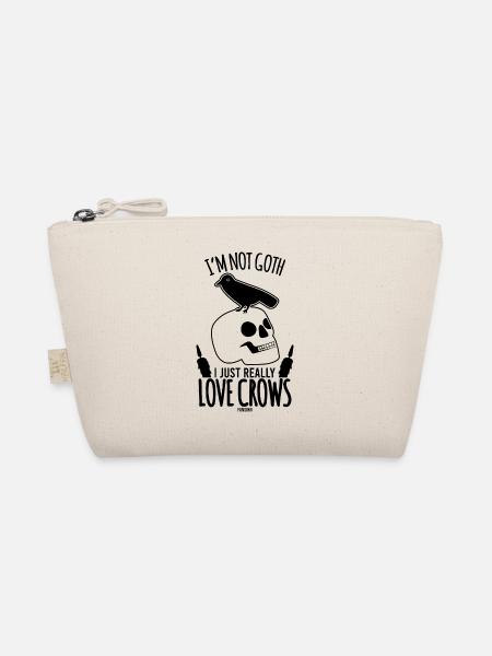 Gothic Crow Superstition - Organic Pouch - nature - Front