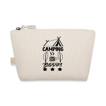 Camping Friends Tents Scout Gift - Organic Pouch - nature - Front