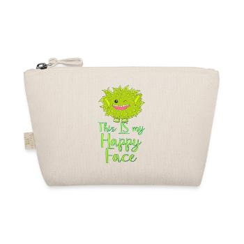 Cartoon face comic cartoon humor smile - Organic Pouch - nature - Front