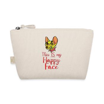 Cartoon face comic cartoon humor smile - Organic Pouch - nature - Front