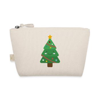 Cute Christmas tree - Organic Pouch - nature - Front
