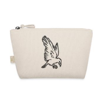 Raven Halloween - Organic Pouch - nature - Front