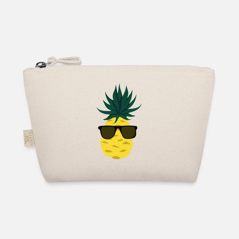 Ananas mit Sonnenbrille Urlaub Geschenk Bio-Täschchen