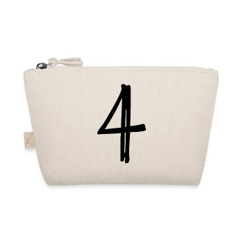 4 YEARS. 4th ANNIVERSARY. BIRTHDAY 4 YEARS. 4 - Organic Pouch - nature - Front