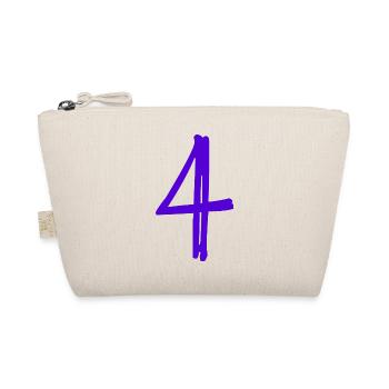 4 YEARS. 4th ANNIVERSARY. BIRTHDAY 4 YEARS. BIRTHDAY - Organic Pouch - nature - Front
