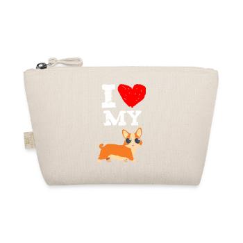 I love my corgi funny gift dog mom dog dad - Trousse biologique - nature - Devant