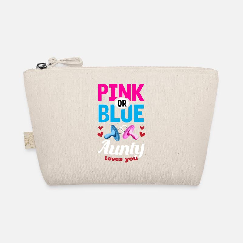 Pink or Blue Aunty Loves You Gender Reveal Party Bio-Täschchen