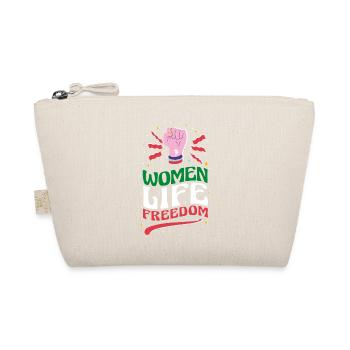 Women Life Freedom - Cute Iranian Women - Organic Pouch - nature - Front