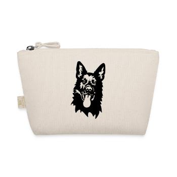 Deutscher Schäferhund Kopf - Bio-Täschchen - Natur - Vorne