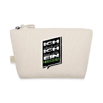 humor statement geek geschenk lieblingshund - Bio-Täschchen - Natur - Vorne