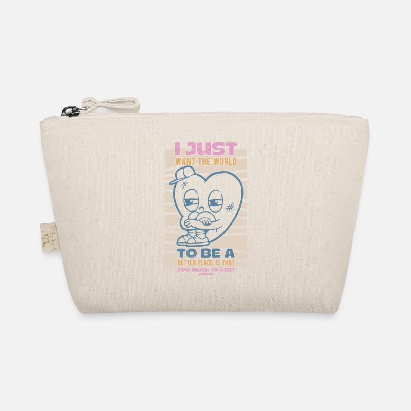 Heart World Peace Movement Organic Pouch
