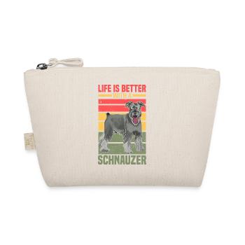 Schnauzer - Bio-Täschchen - Natur - Vorne
