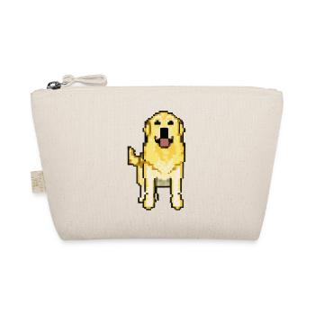 Golden Retriever Verpixelt Pixel Hund - Bio-Täschchen - Natur - Vorne