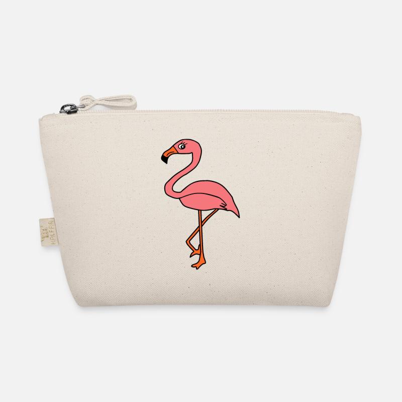 Flamingos Vogel Vögelchen Tiere Geschenk Bio-Täschchen