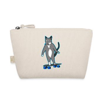 Longboard Cat Bored Skating Cat Neon - Trousse biologique - nature - Devant