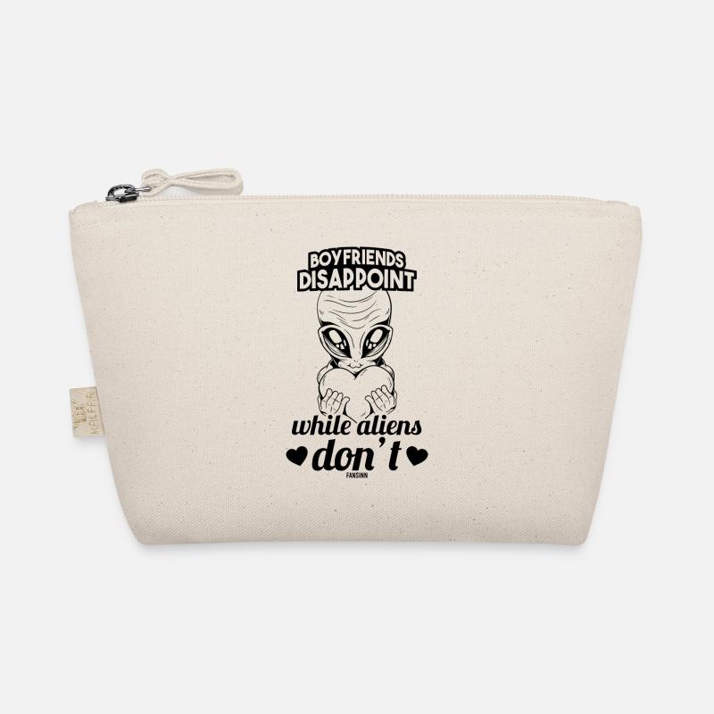 Mädchen Alien Herz Liebe lustiger Spruch Bio-Täschchen