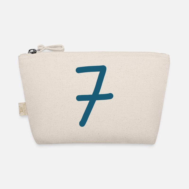 7 Number seven number birthday Organic Pouch