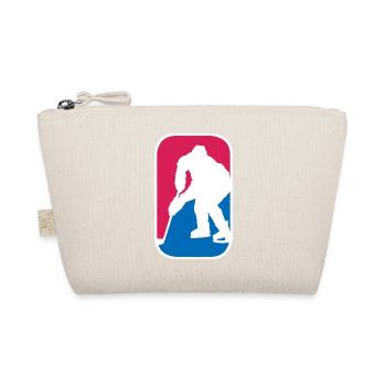 Ice Hockey Eishockey Spieler Logo lustige Geschenk - Bio-Täschchen - Natur - Vorne