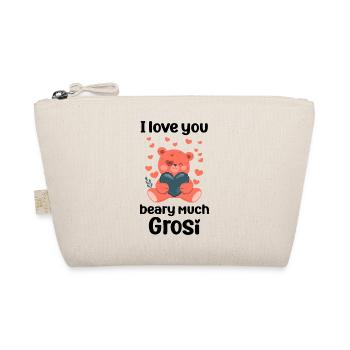 Grosi ich liebe dich s beschte Grosi Oma Schweiz - Bio-Täschchen - Natur - Vorne