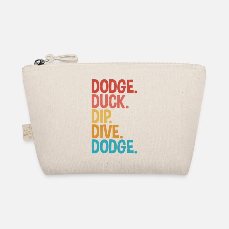 Duck, Dip, Dive Für Dodgeball Player Unique Bio-Täschchen